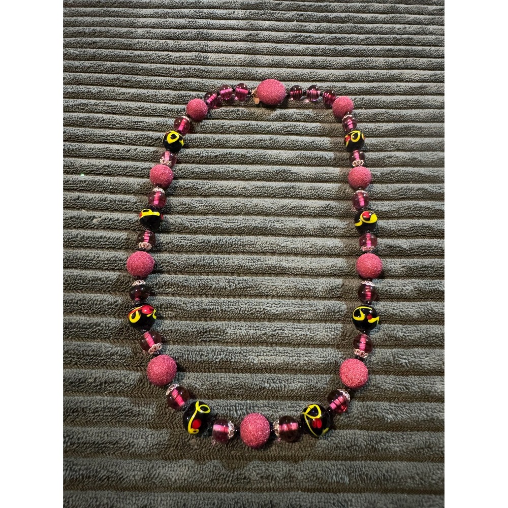 Vintage Japanese Glass Sparkle Beaded Necklace‎
